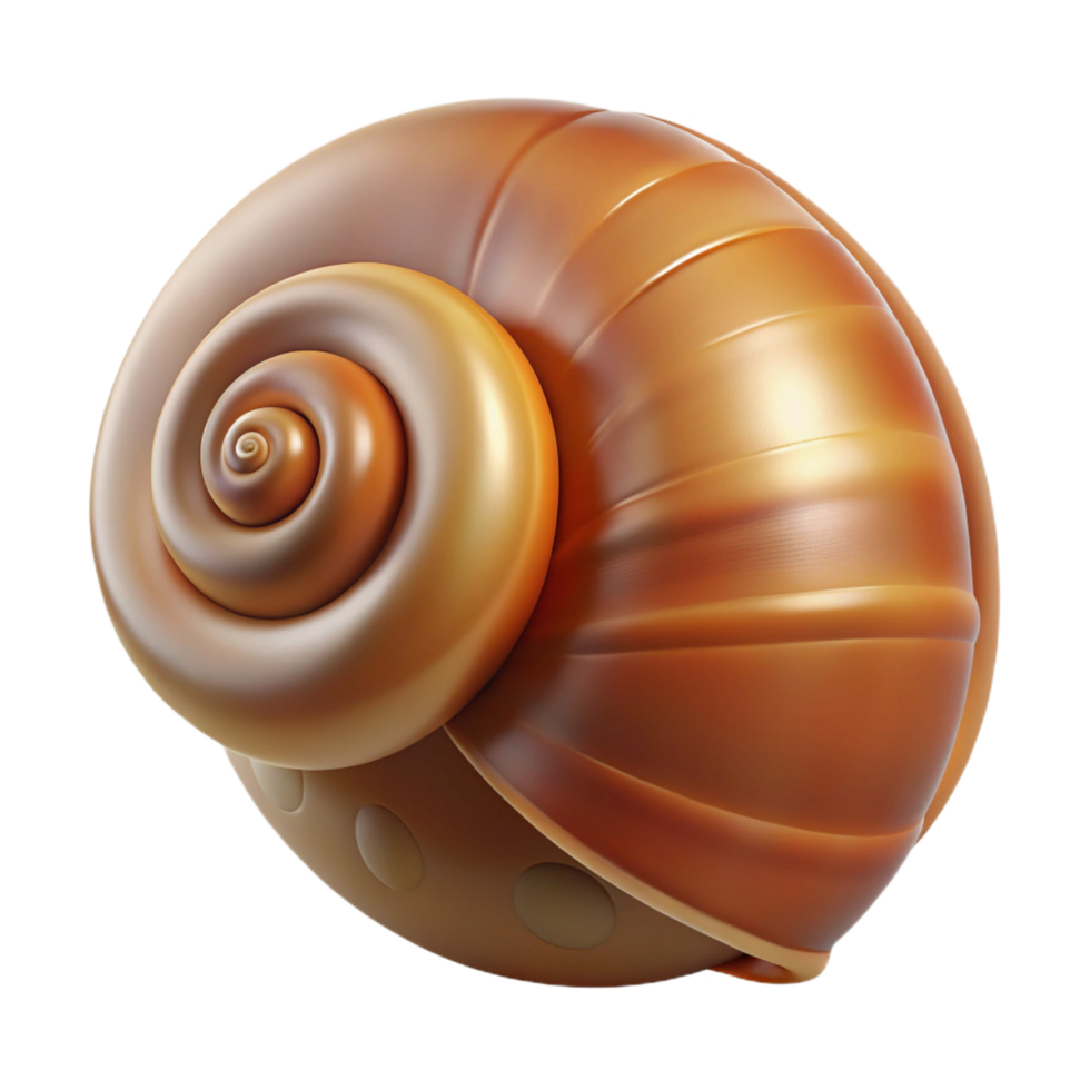 impressive modern Close-up of a snail shell high resolution png