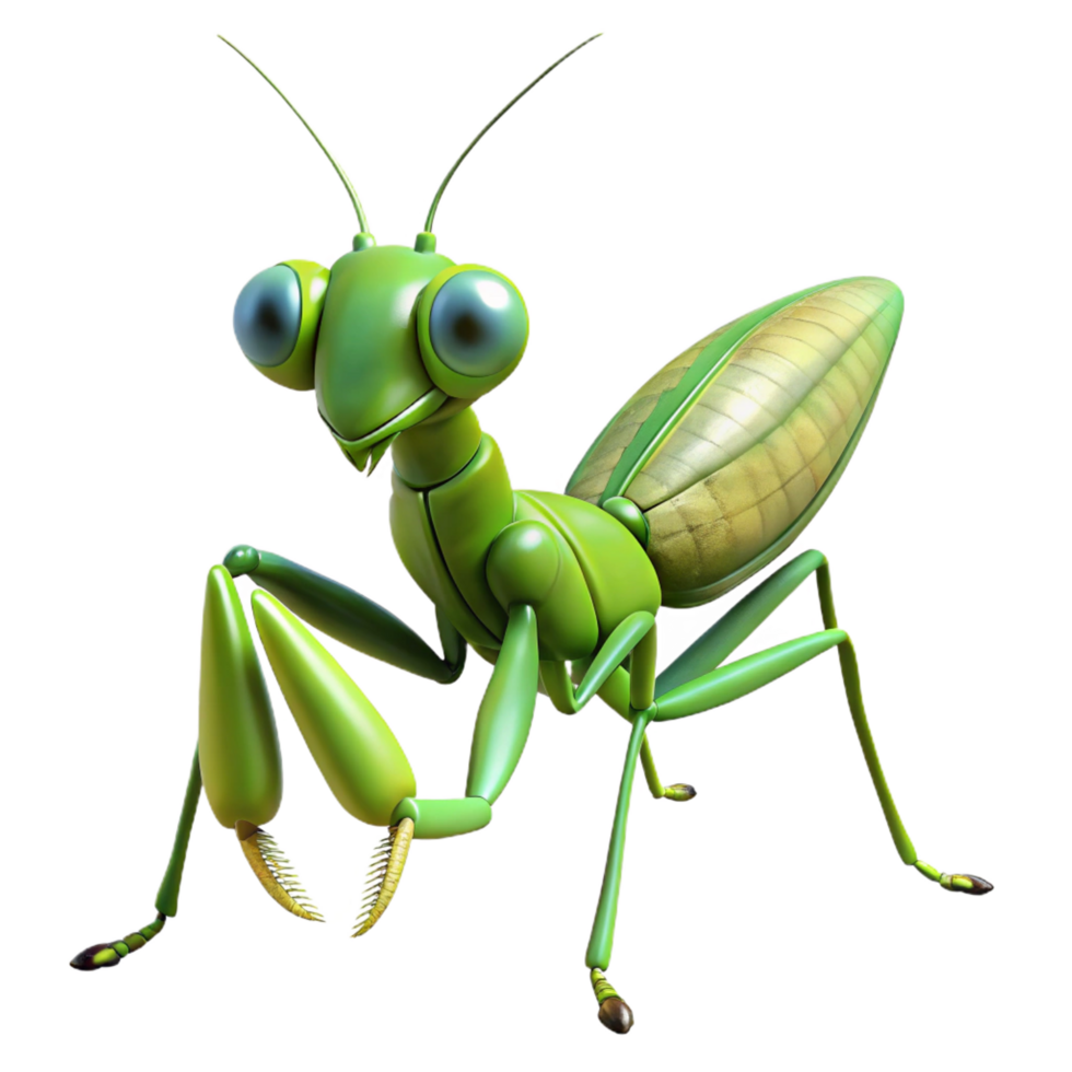 stunning abstract Close-up of a praying mantis authentic png