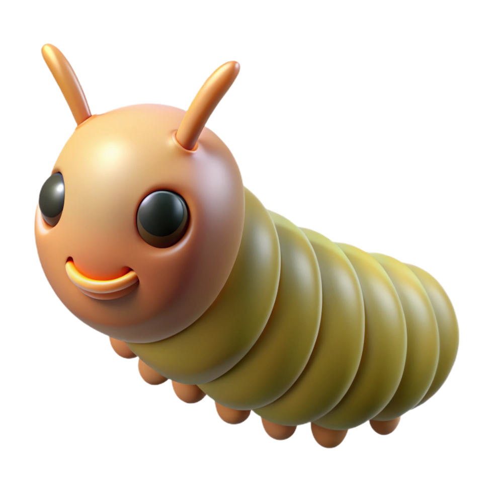 dramatic vintage Close-up of a caterpillar authentic png