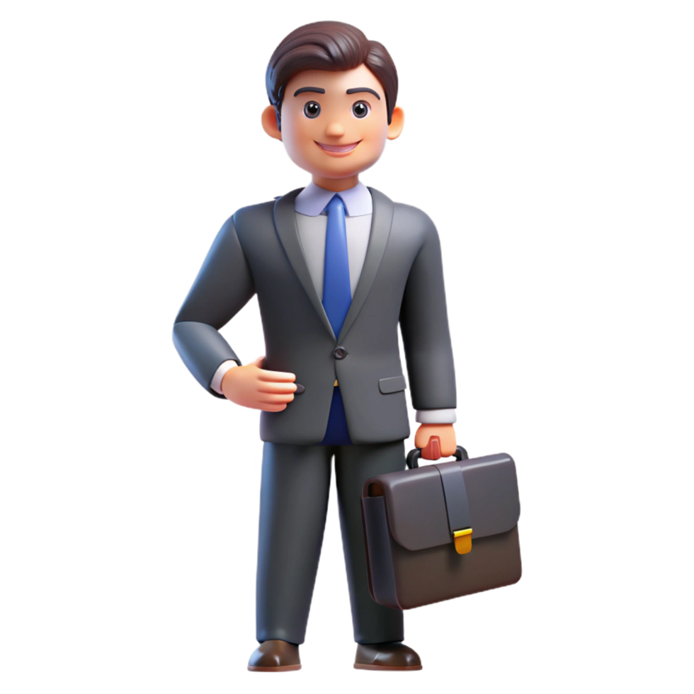 serene artistic Lawyer, holding briefcase, confident stance, high quality png