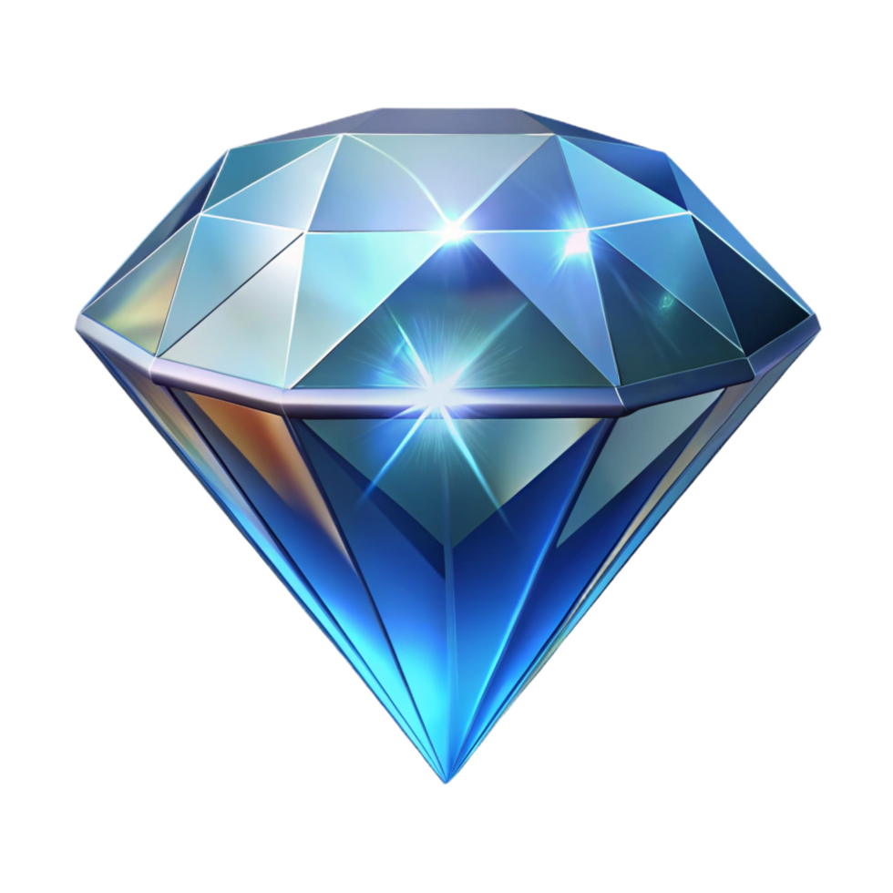 beautiful abstract A single, sparkling diamond, reflecting light premium png