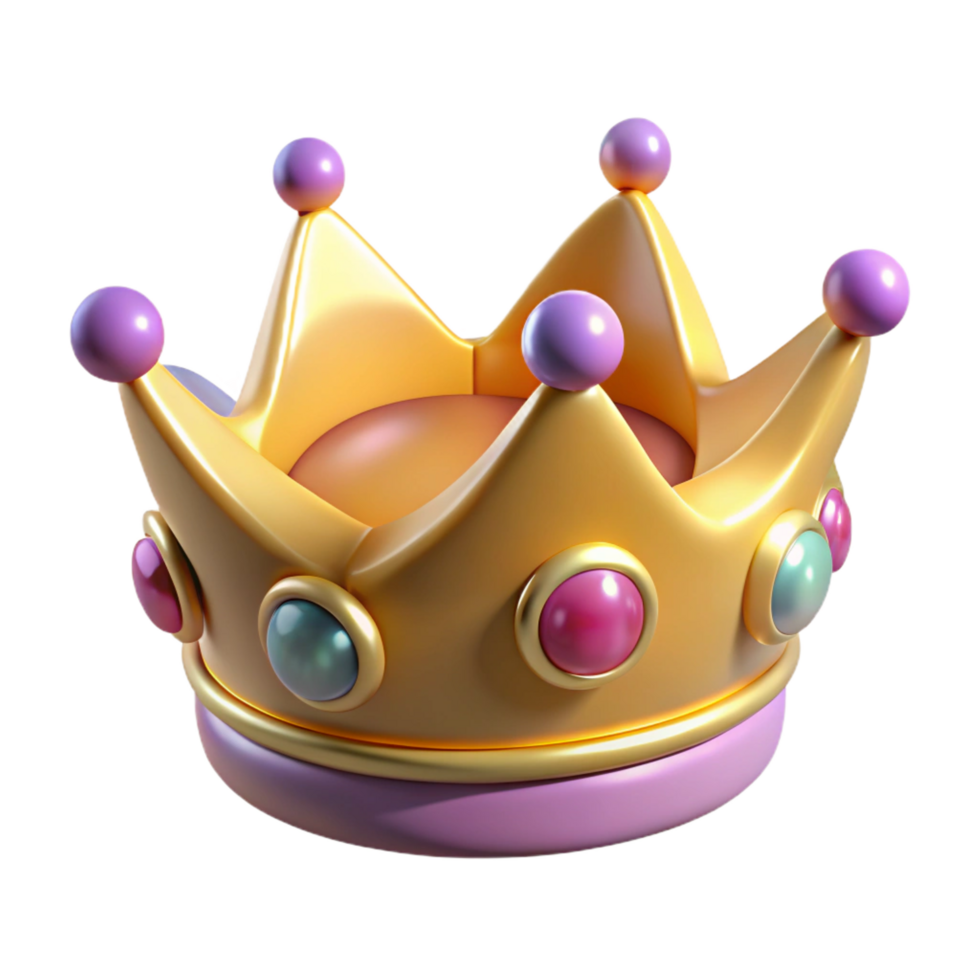 elegant rustic A single, jeweled crown, sparkling with gems professional png