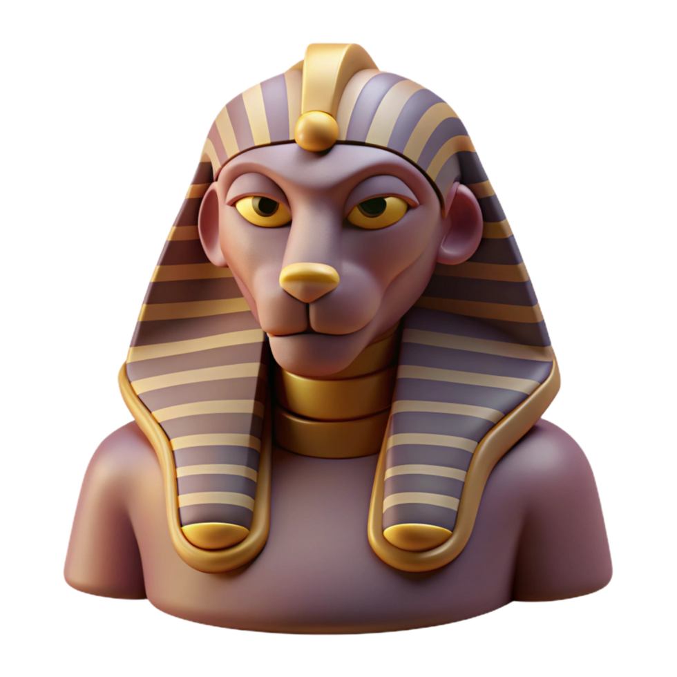 extraordinary artistic A mysterious sphinx, enigmatic expression original png