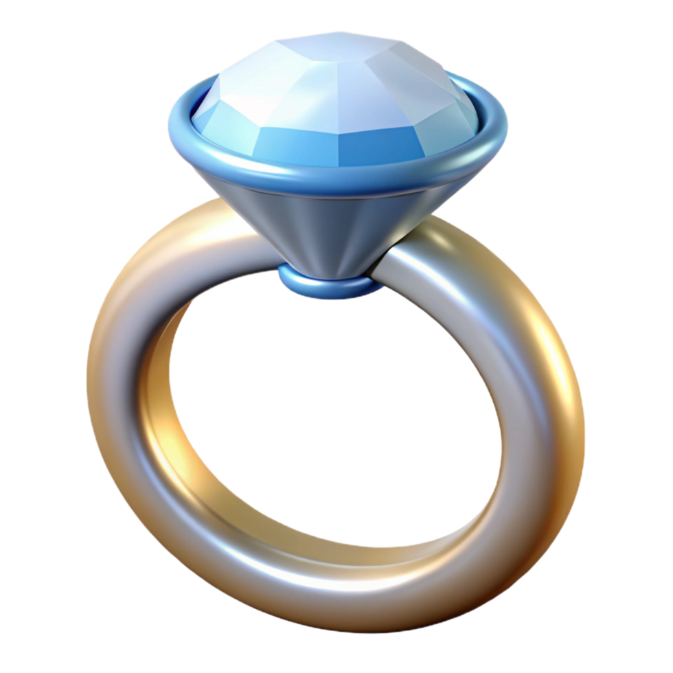 elegant traditional A diamond engagement ring, solitaire setting high resolution png