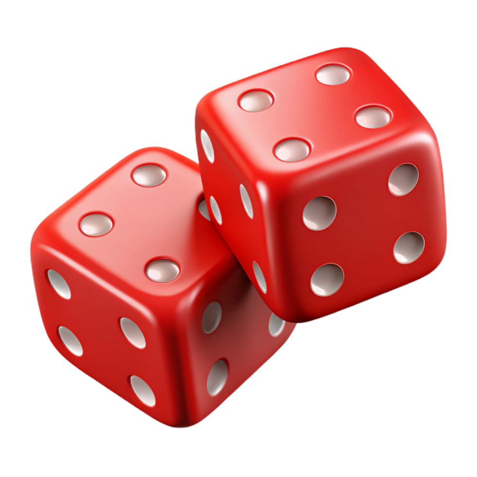 wonderful creative A pair of red dice showing snake eyes genuine png