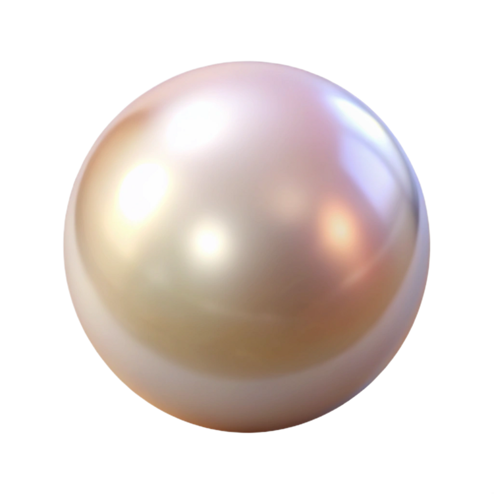 magnificent creative A single, perfect pearl 4K png