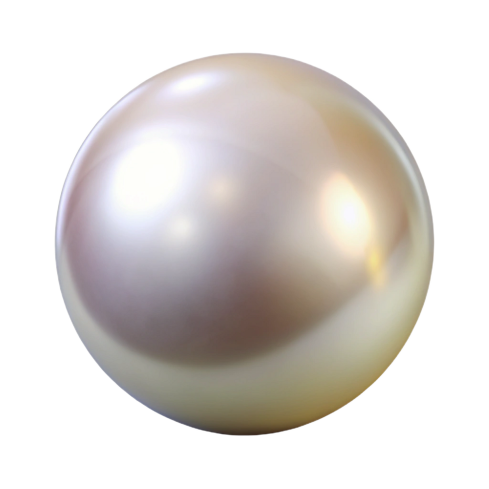 serene traditional A single, perfect pearl 4K png