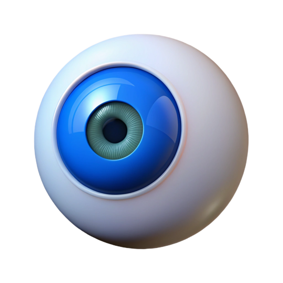 vibrant rustic A single human eye, blue iris genuine png