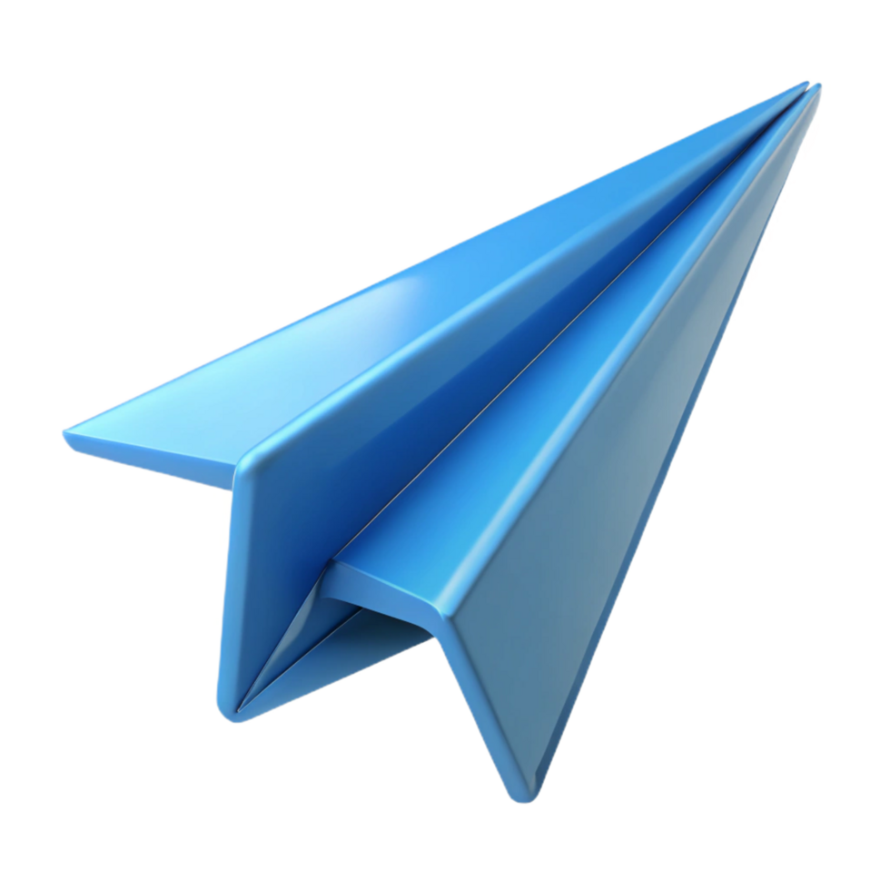 serene modern A paper airplane, mid-flight high quality png
