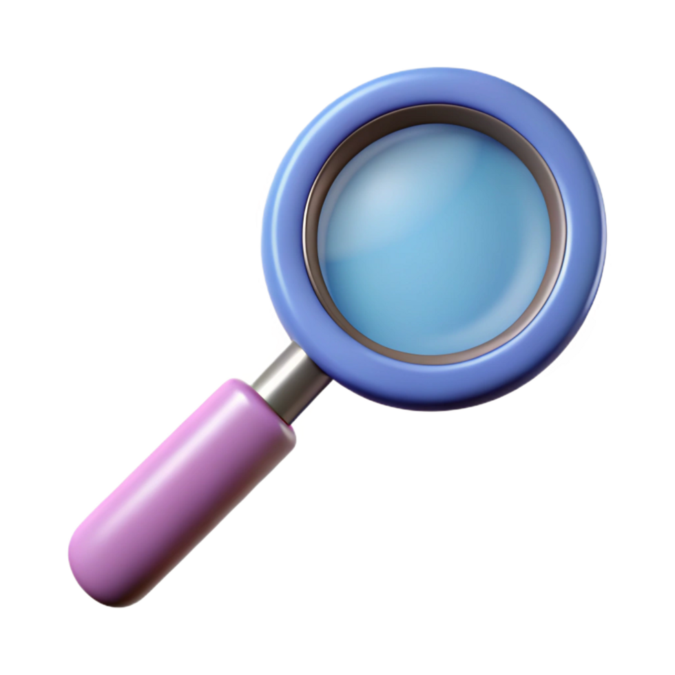 wonderful contemporary A magnifying glass authentic png