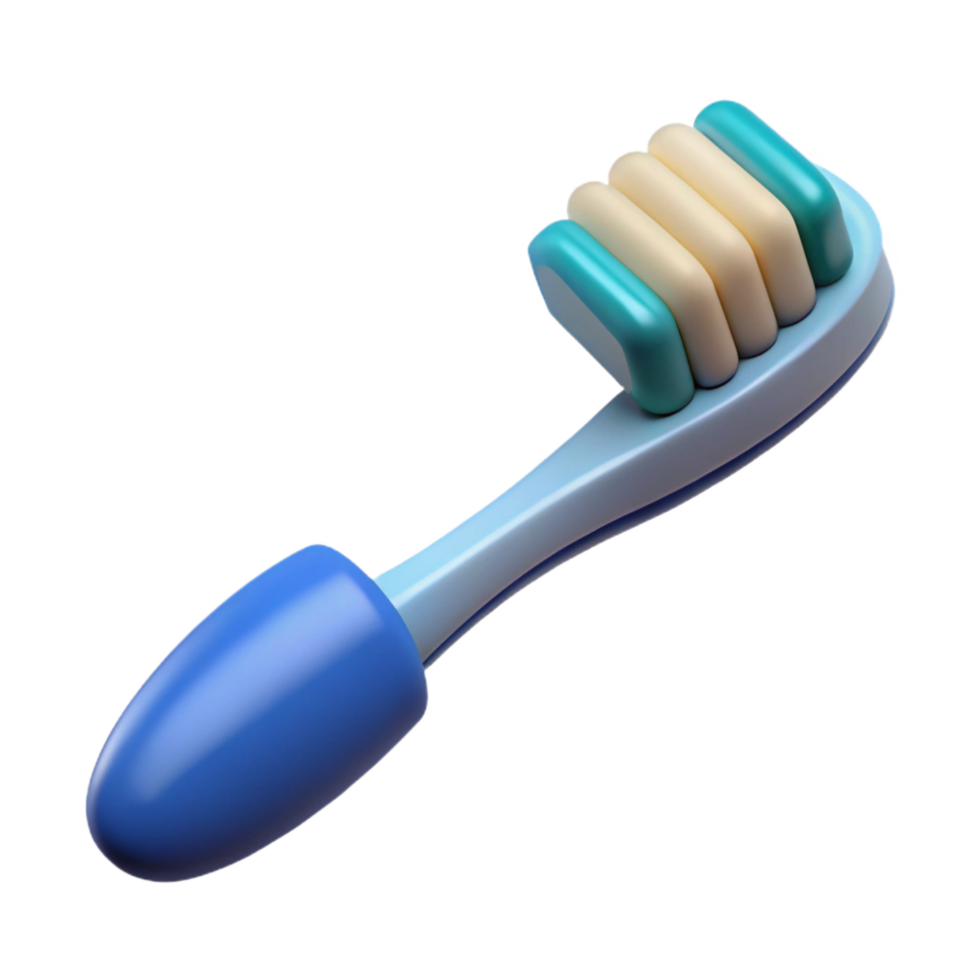 impressive traditional A toothbrush with toothpaste 4K png