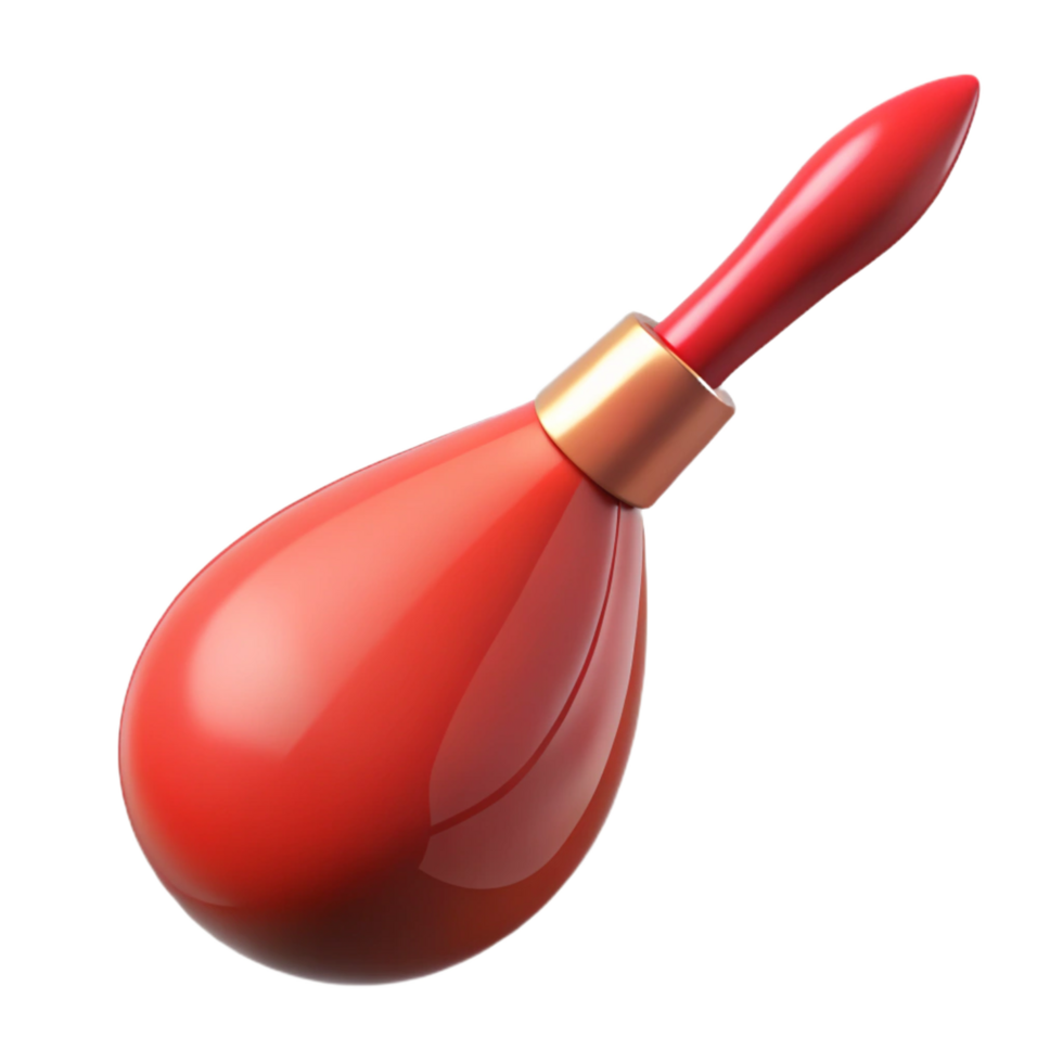 magnificent artistic A paintbrush with a single drop of red paint exclusive png