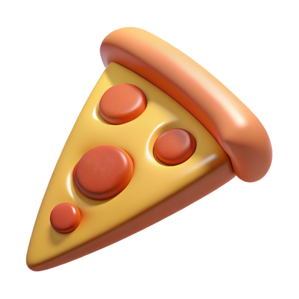 wonderful classic A slice of pepperoni pizza professional png