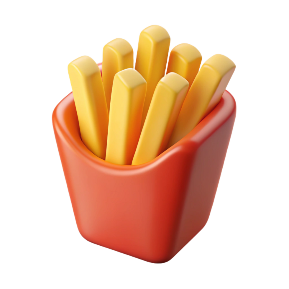 serene abstract A single french fry original png