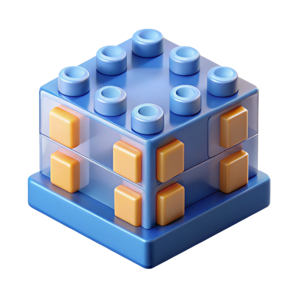 dramatic contemporary A building block high quality png