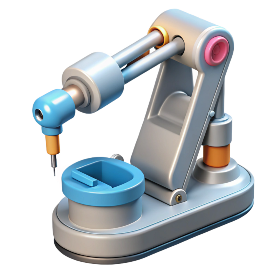 serene abstract Robotic surgical tool with precision manipulators and laser scalpel professional png