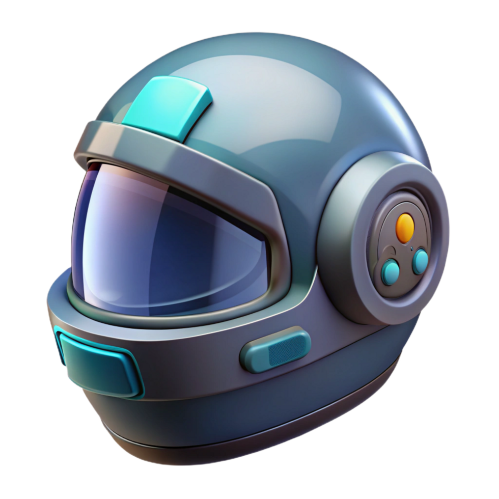 dramatic minimalist Futuristic racing helmet with integrated HUD and communication system high quality png