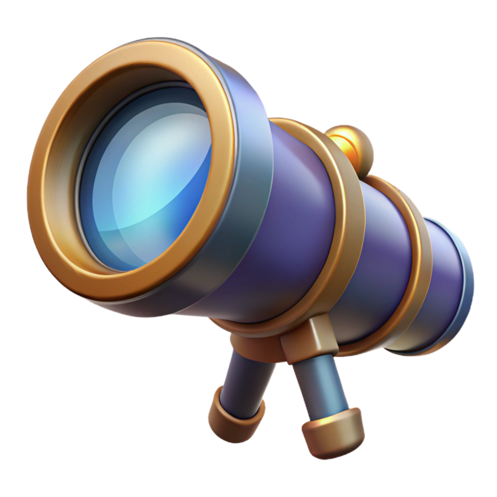 magnificent artistic Advanced telescope lens with multiple elements and anti-reflective coating detailed png