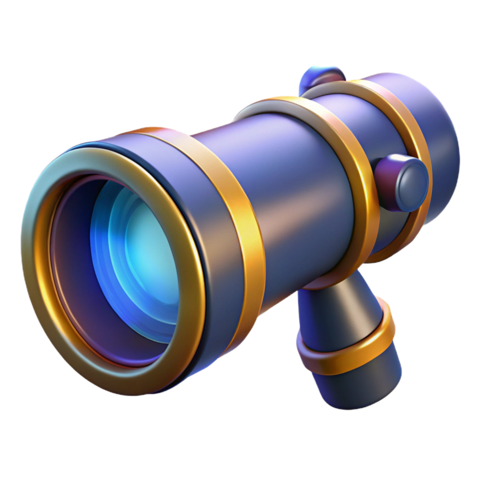 vibrant rustic Advanced telescope lens with multiple elements and anti-reflective coating high quality png