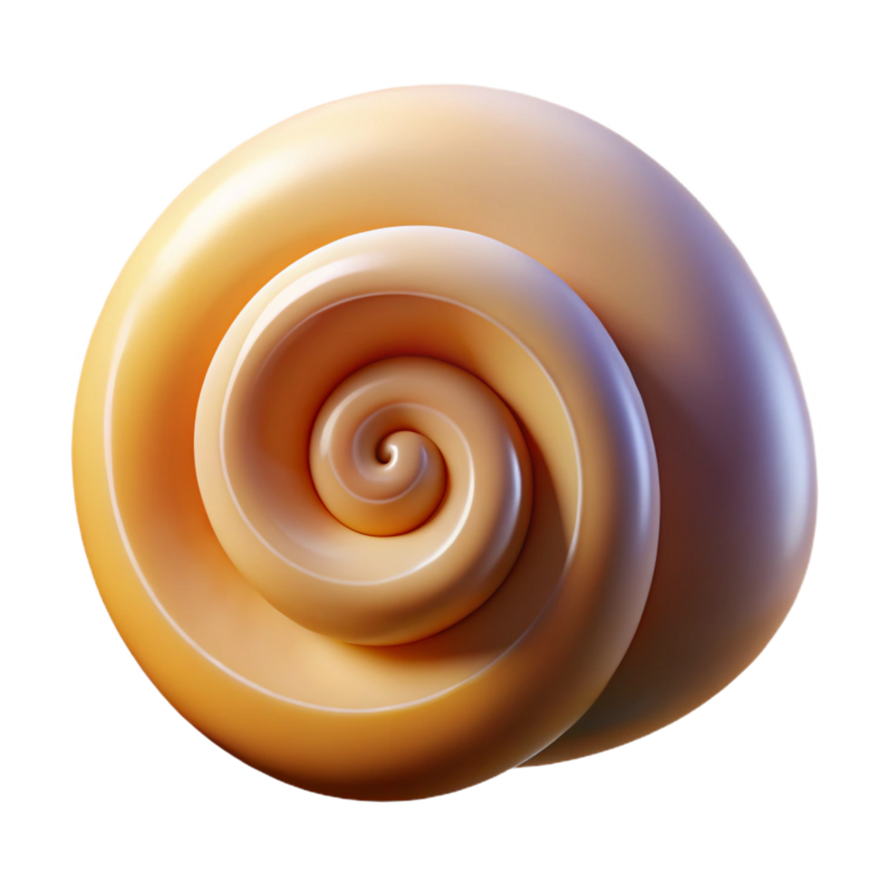 wonderful classic Snail shell, spiral detailed png