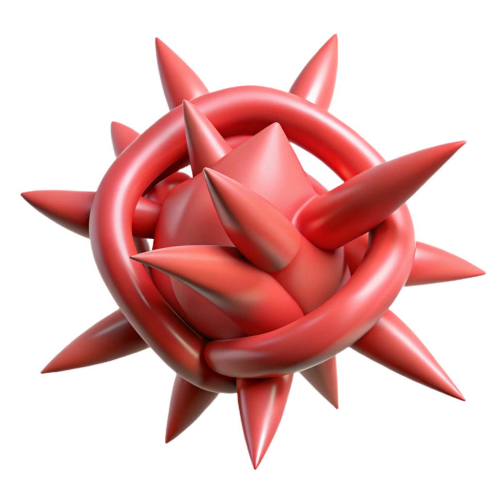 serene abstract Rose thorns authentic png