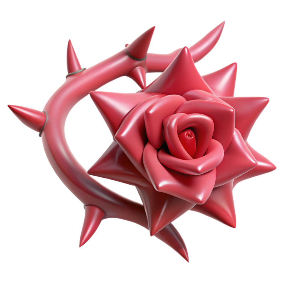 elegant modern Rose thorns high resolution png