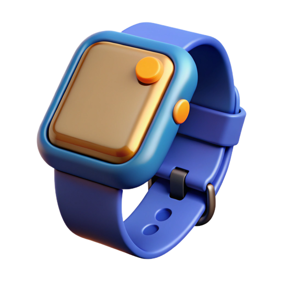 serene abstract Smartwatch with fitness tracker display high quality png