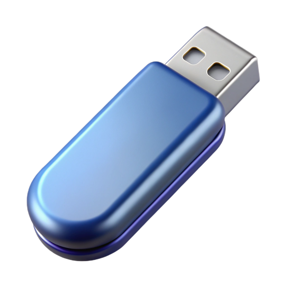 impressive modern USB flash drive with metal casing detailed png