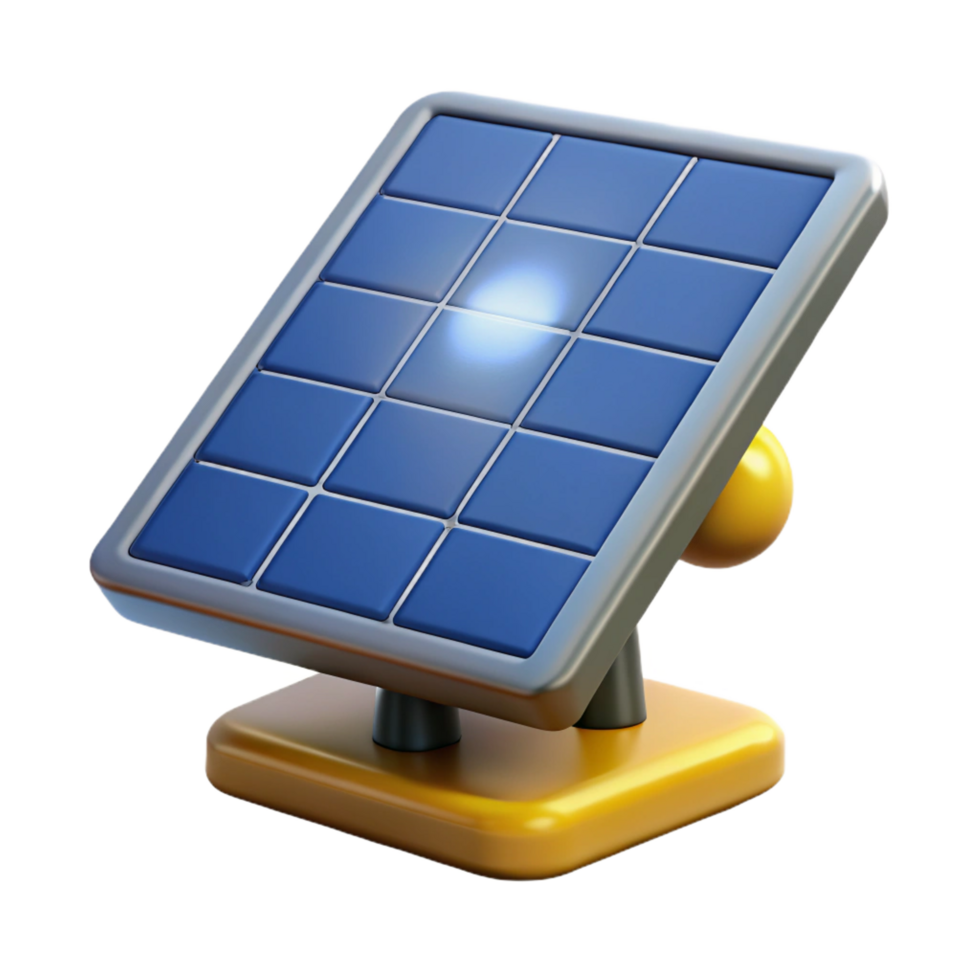impressive artistic Solar panel absorbing sunlight high quality png