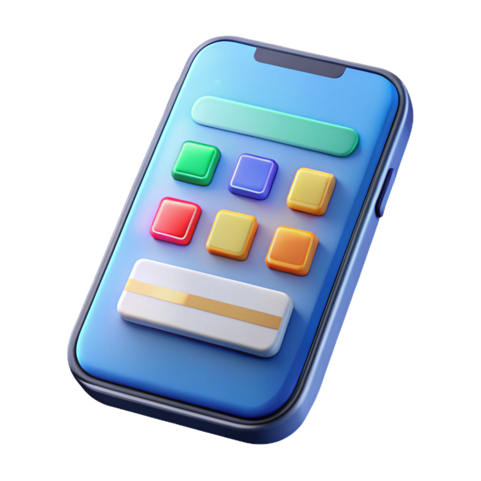 stunning vintage Smartphone displaying a mobile app interface original png