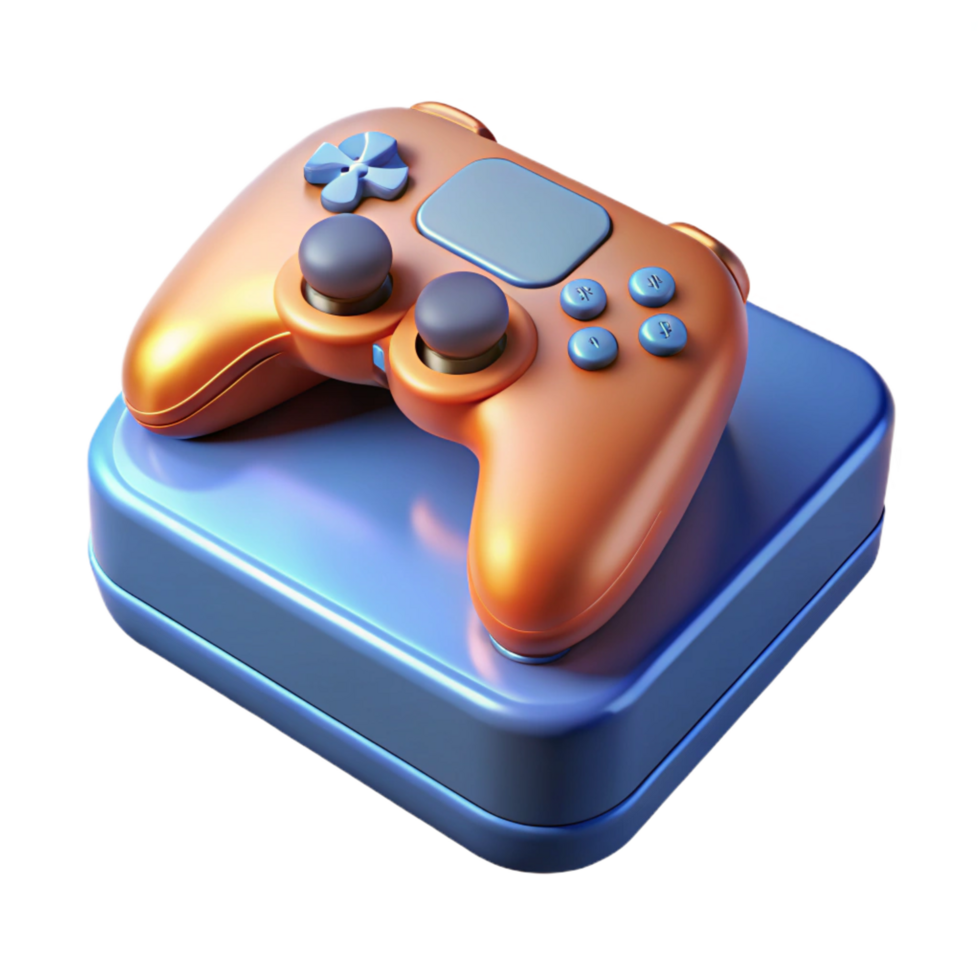 impressive artistic Gaming console with controller original png