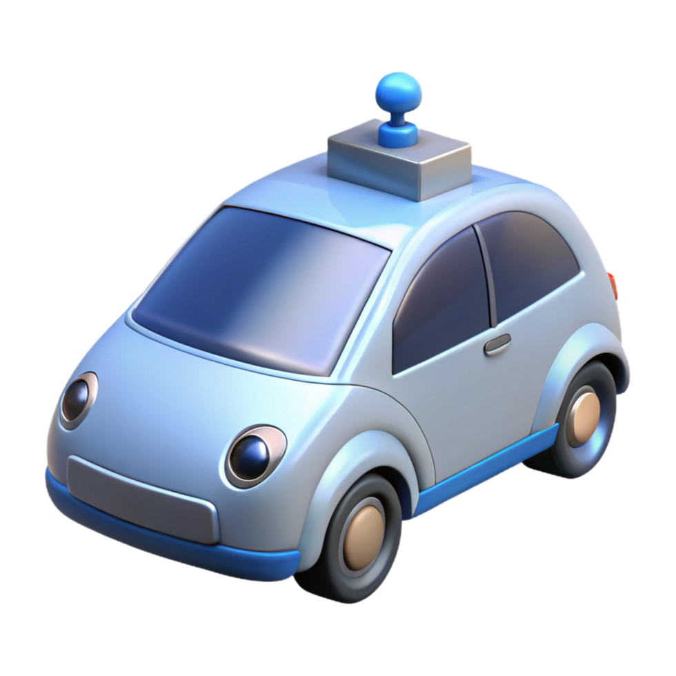 magnificent artistic Self-driving car with lidar sensors authentic png