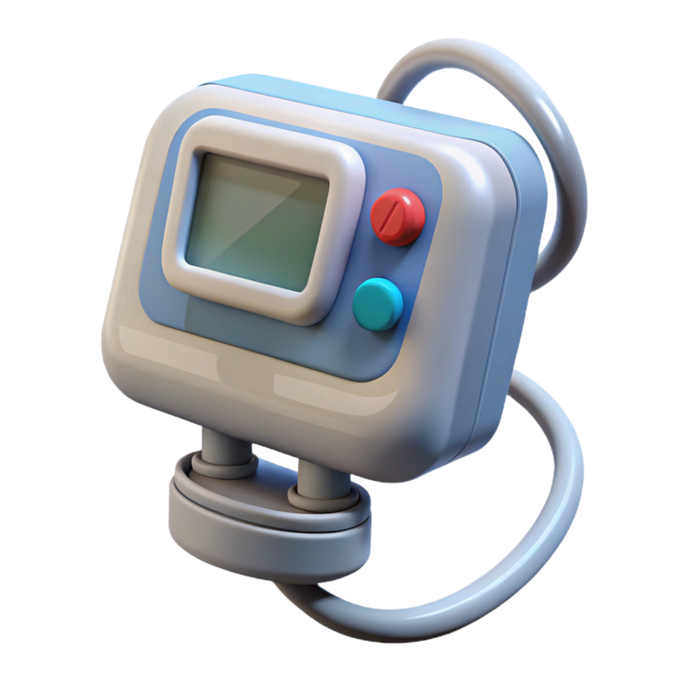 extraordinary modern Medical device with digital display premium png