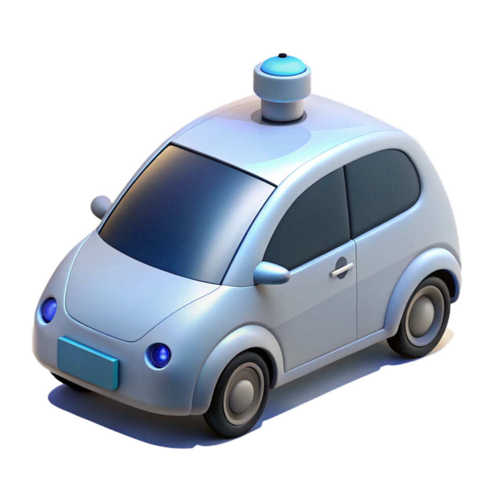 impressive abstract Self-driving car with lidar sensors exclusive png