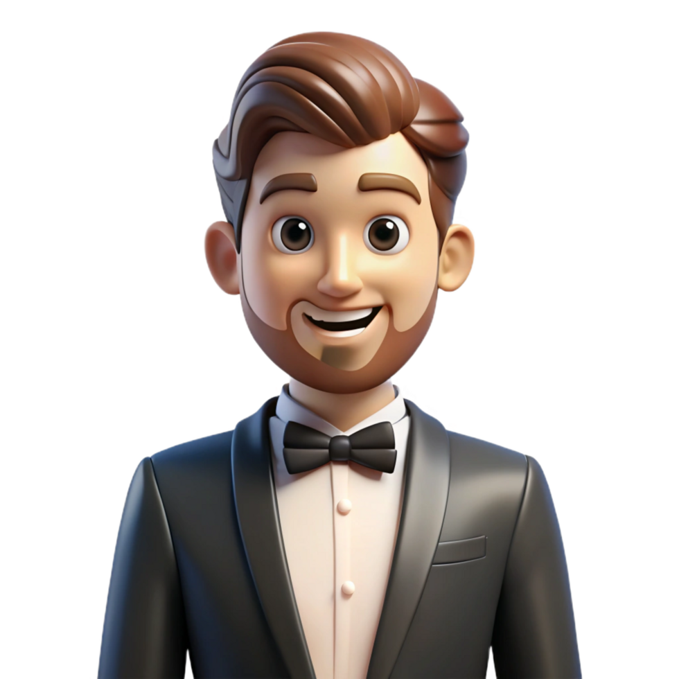 beautiful rustic Handsome groom, tuxedo, genuine png