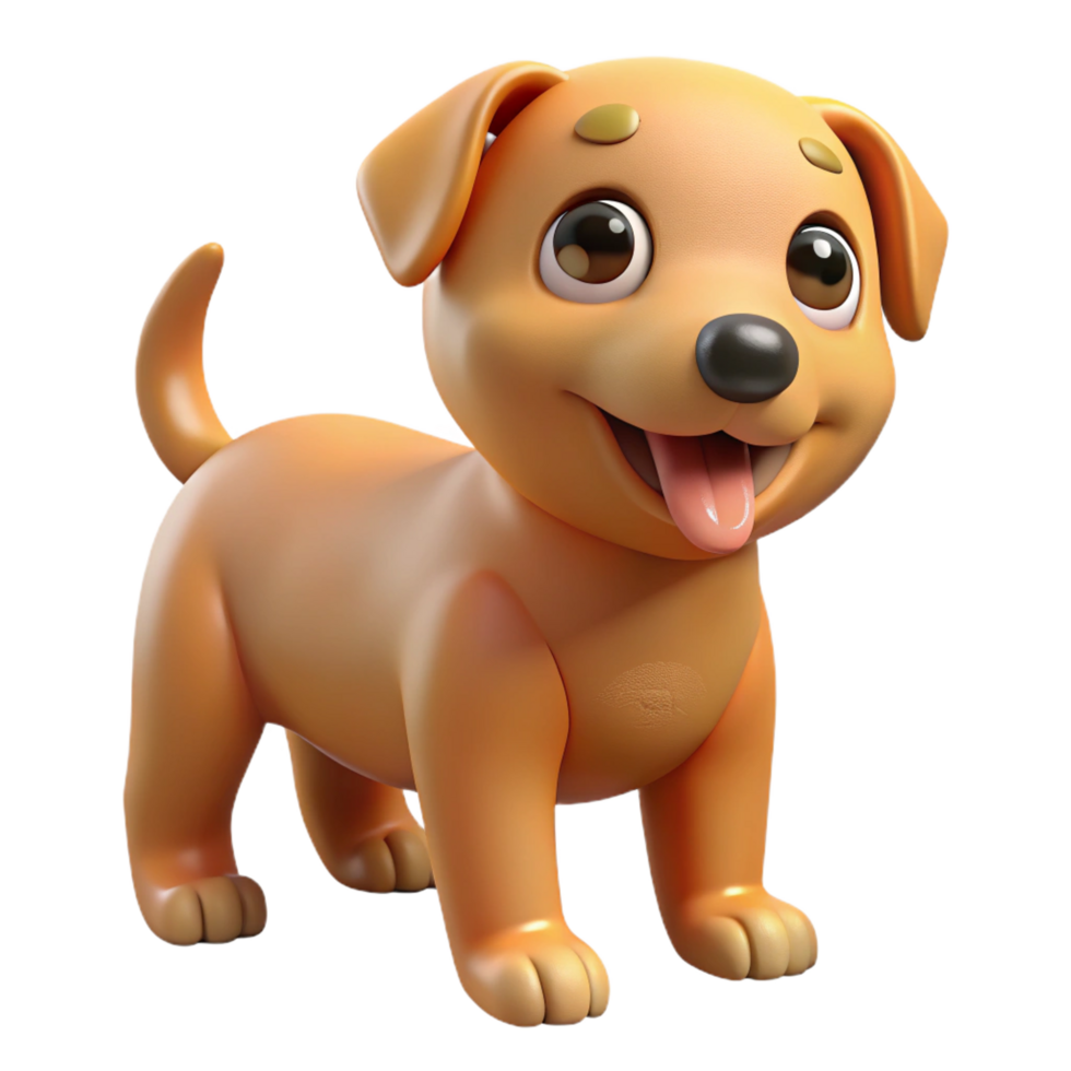 magnificent rustic Cute puppy, playful pose, 4K png