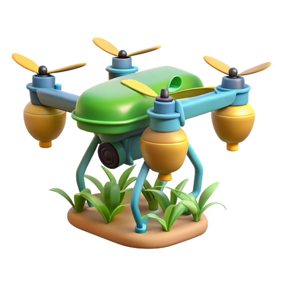 dramatic classic Agricultural technology drone spraying crops high resolution png