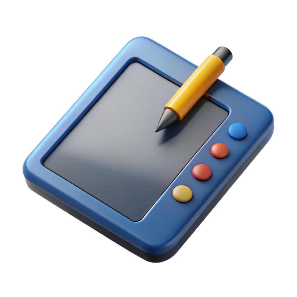 serene abstract Graphic design tablet with pressure sensitivity professional png