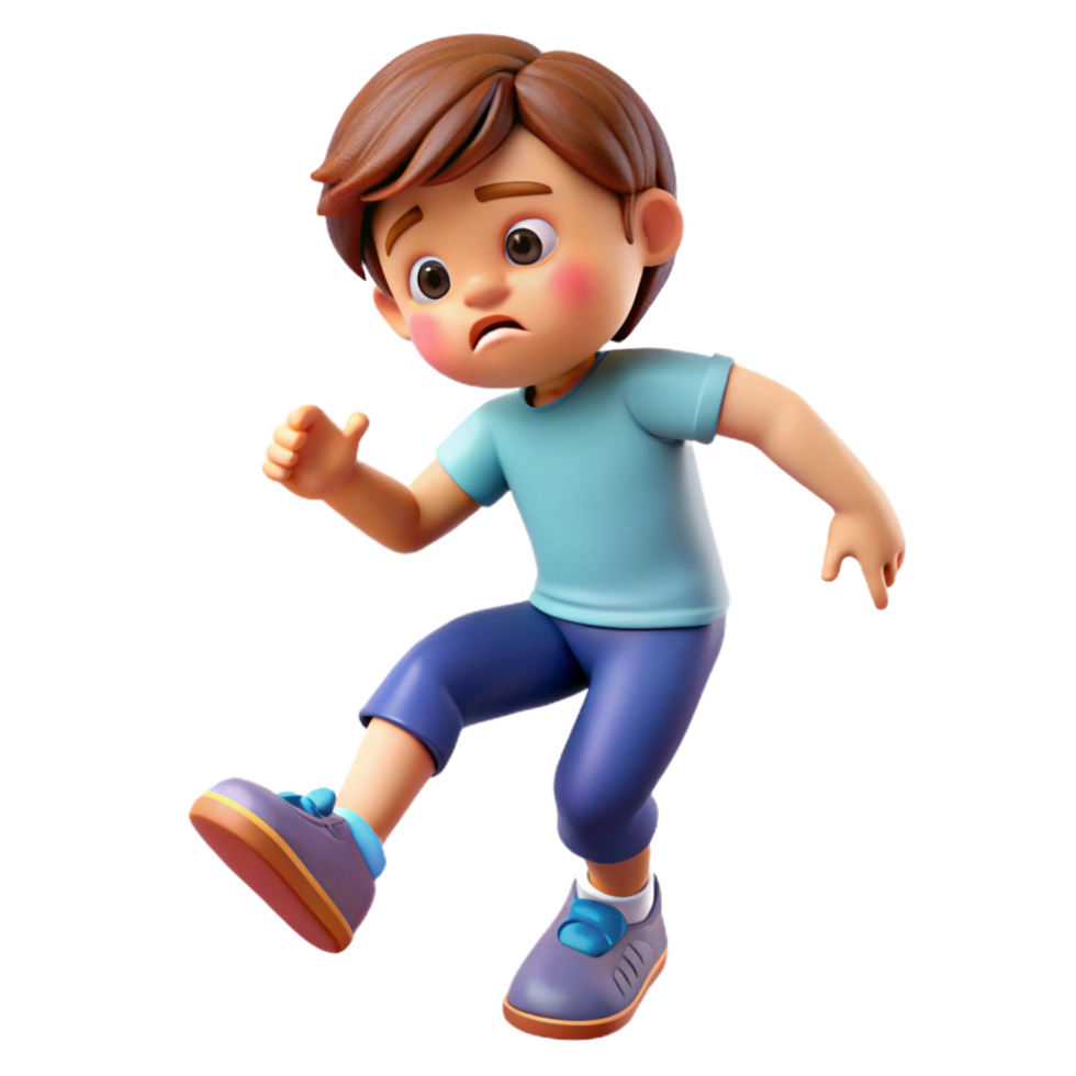 vibrant abstract Frustrated child stomping their feet, genuine png