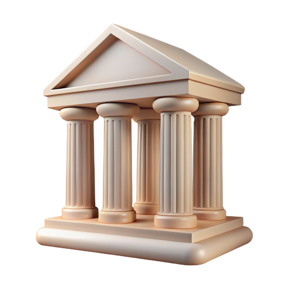 vibrant traditional Classical Greek temple pediment sculpture, professional png