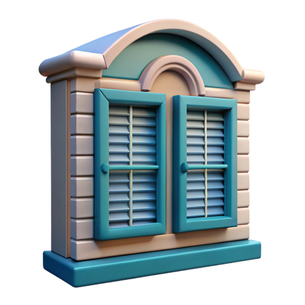 wonderful abstract Colonial house window shutters, authentic png