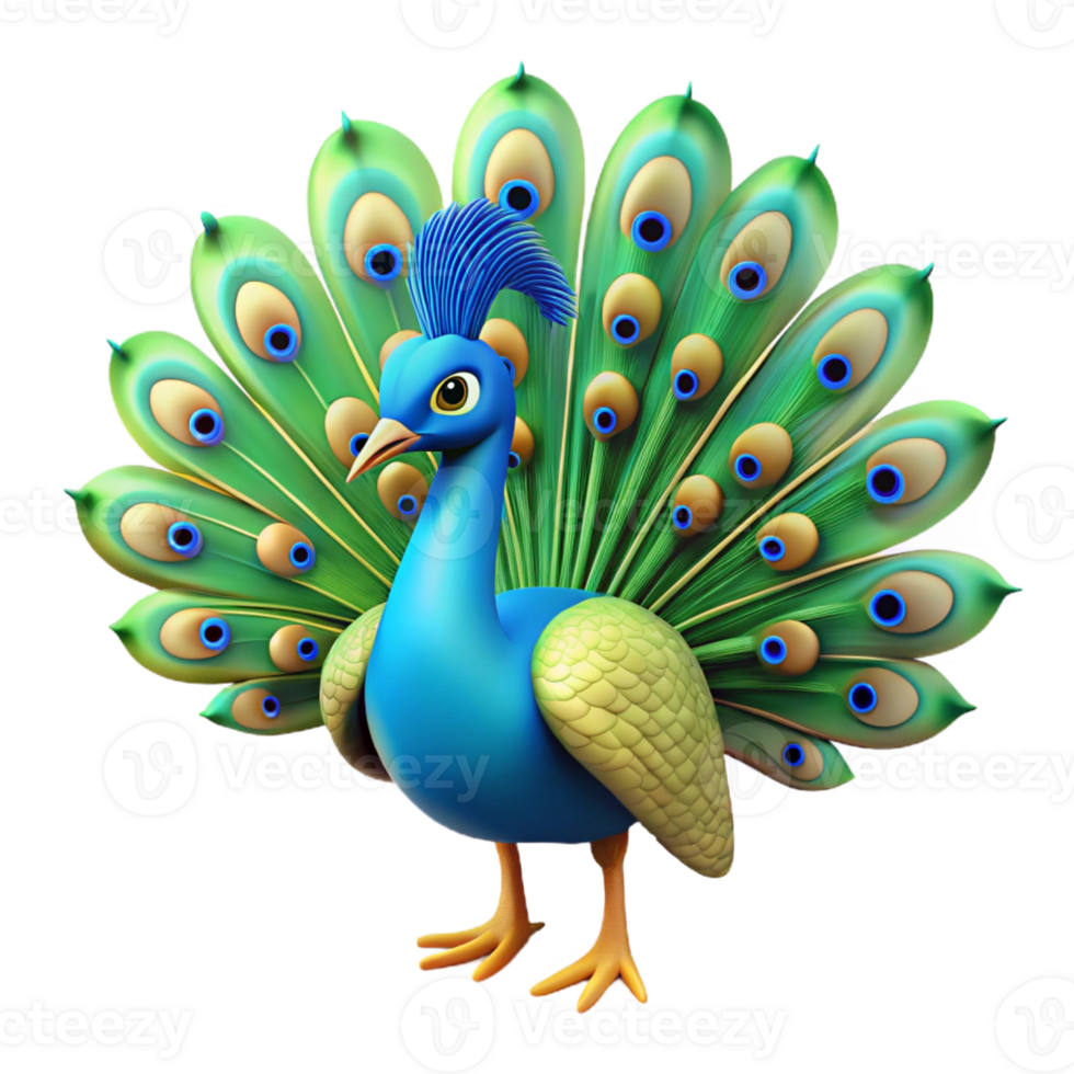 wonderful abstract A peacock displaying its vibrant tail feathers high quality png