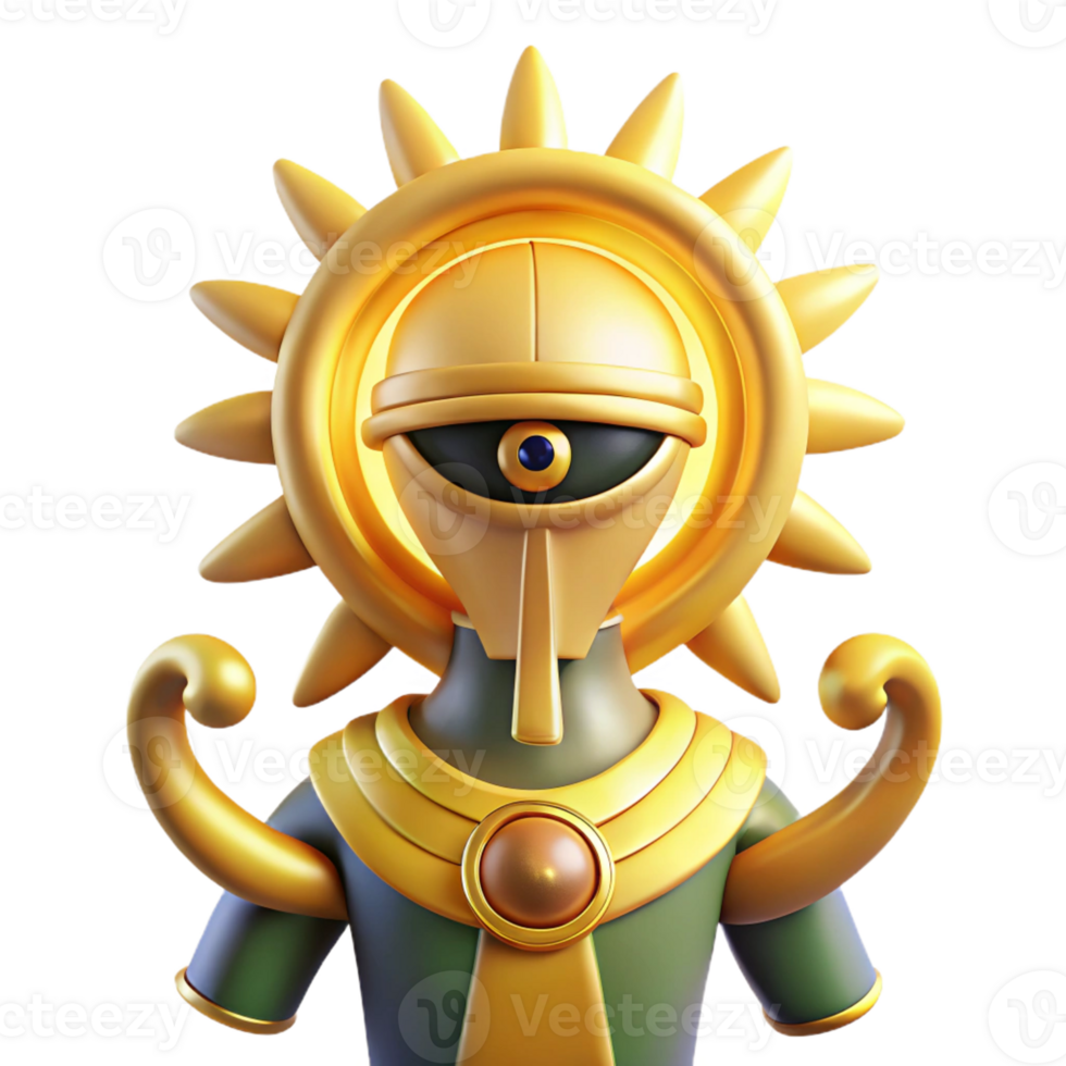impressive abstract Ra, Egyptian sun god genuine png