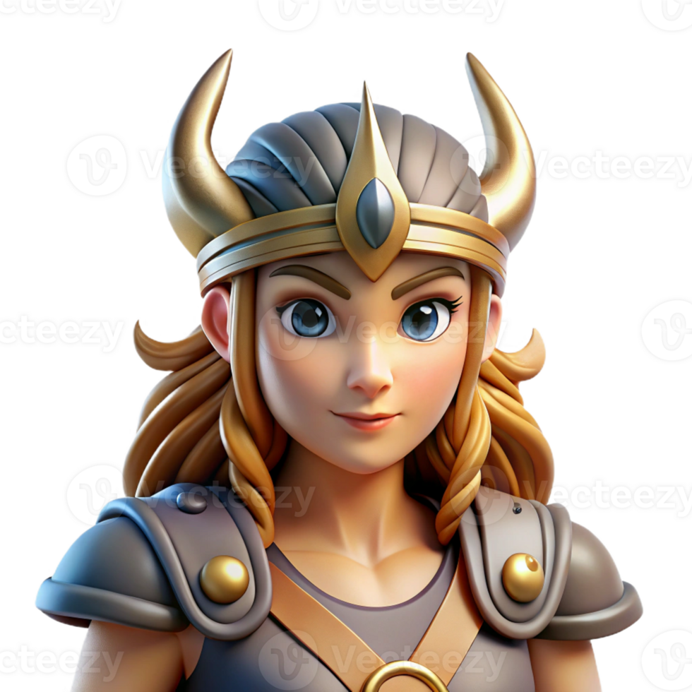 serene minimalist A Valkyrie, Norse warrior maiden authentic png