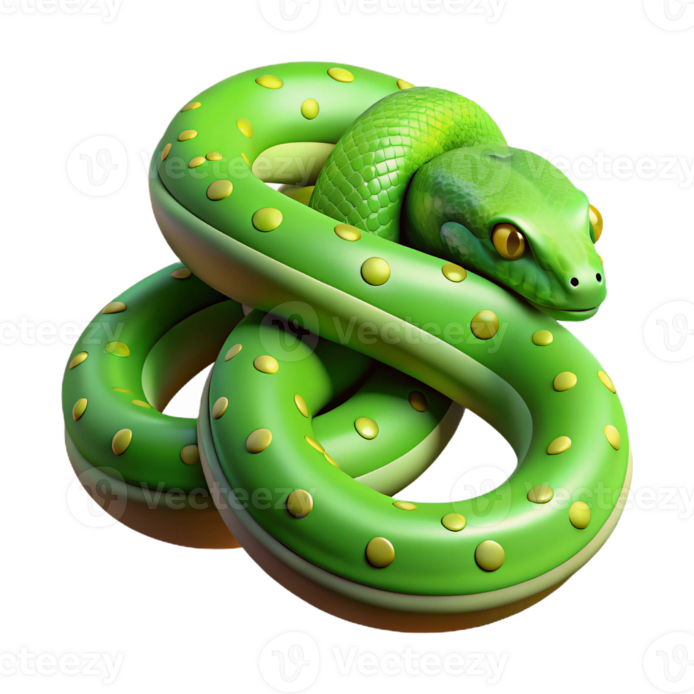 extraordinary traditional A slithering green tree python genuine png