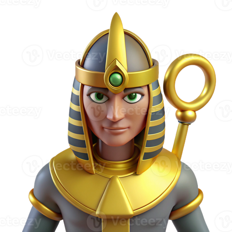 extraordinary classic Osiris, Egyptian god of the underworld, original png