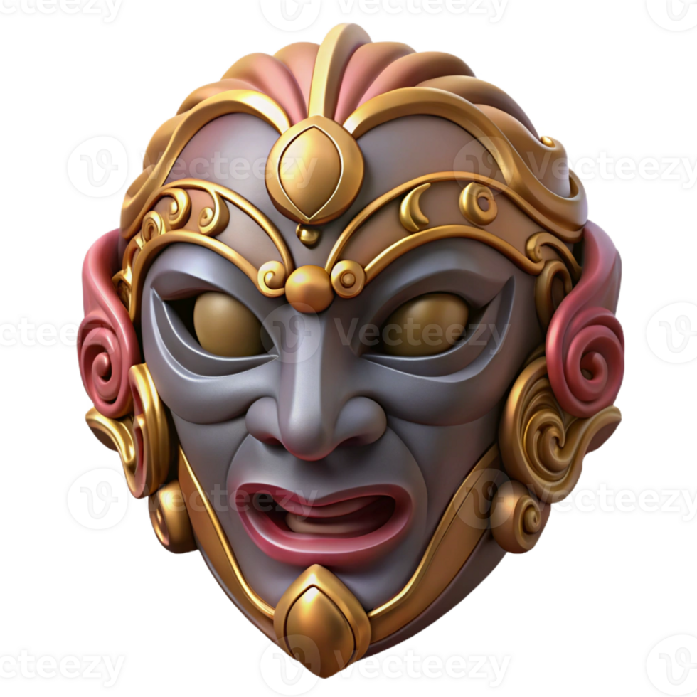 elegant contemporary A mask, ornate, concealing the wearer's identity high resolution png