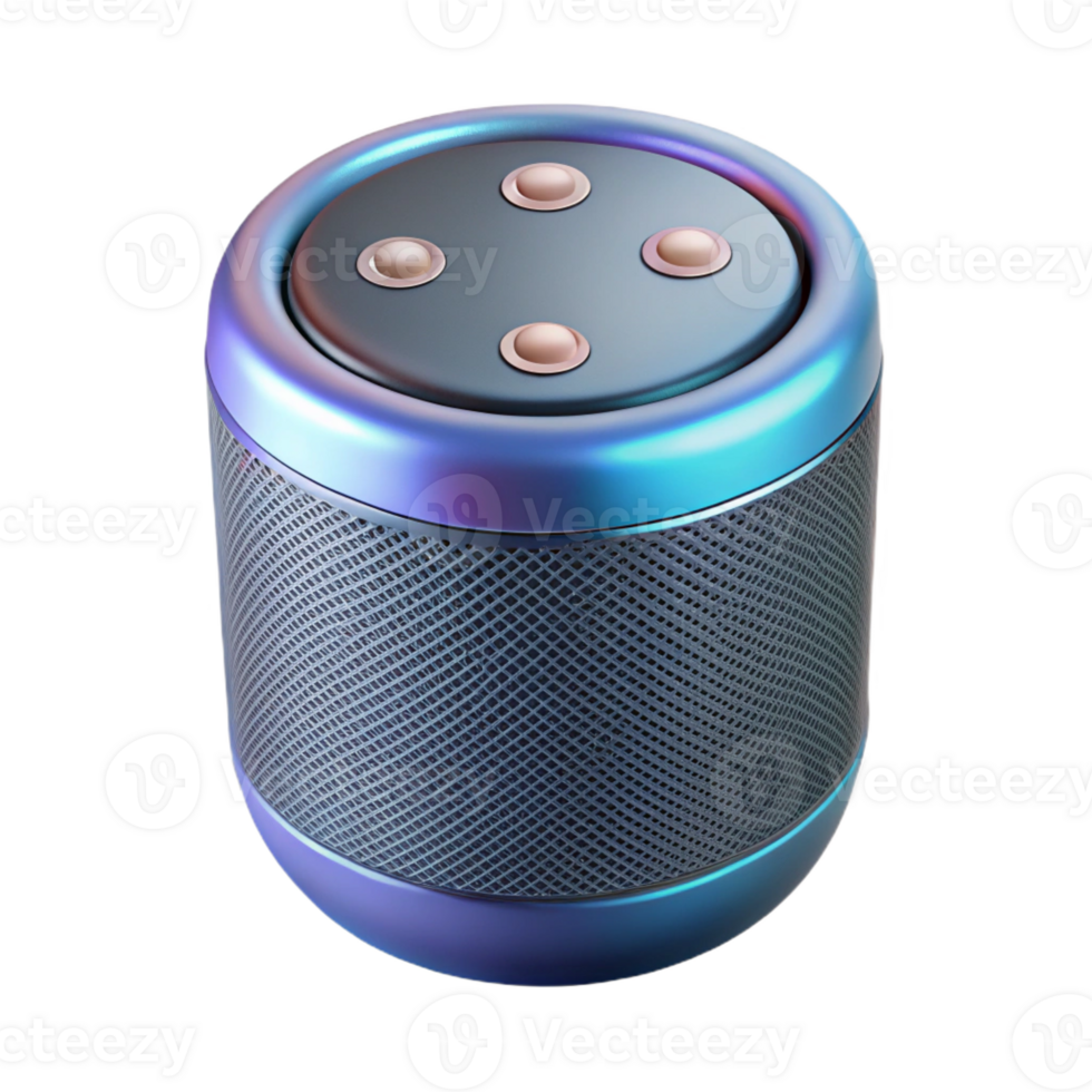 vibrant modern Smart speaker with touch controls genuine png