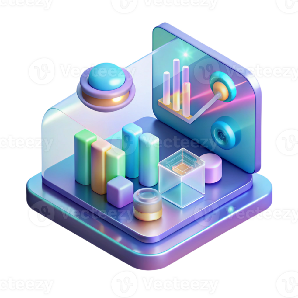wonderful artistic Holographic data interface with complex diagrams professional png