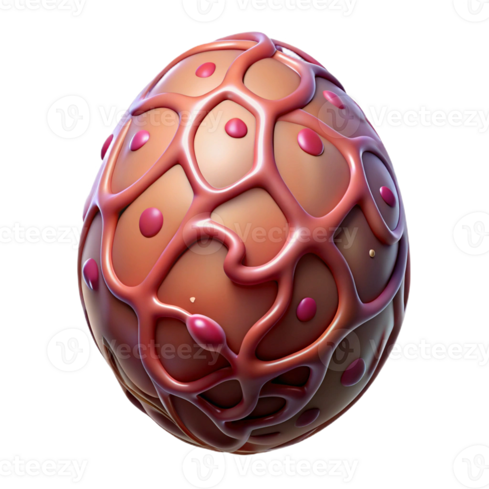 dramatic rustic Alien creature egg with pulsating veins original png